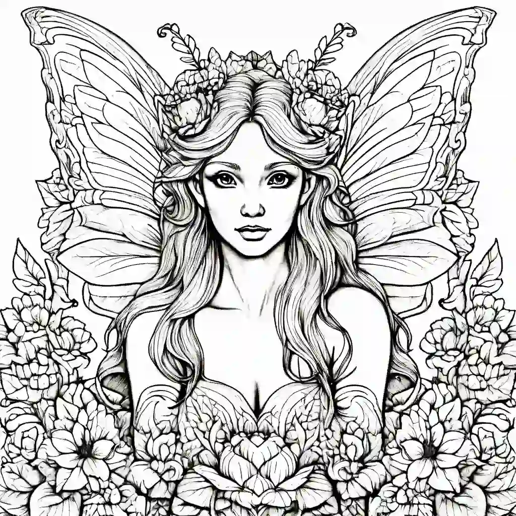 Garden Fairy coloring pages